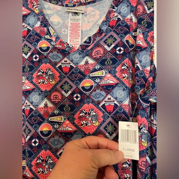 NWT Disney Cruise Line Womens Dress Sleeveless Pockets Captain Minnie Mickey XL - Picture 2 of 7